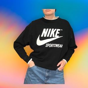 Nike Black Logo Crewneck Sweatshirt